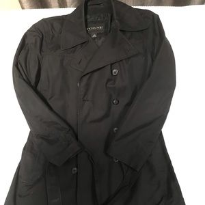 Black trench coat